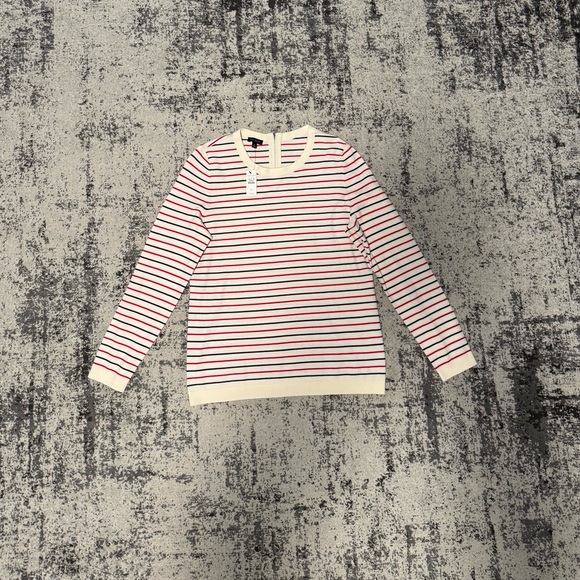 Talbots Other - Talbots Red and Black Striped Sweater